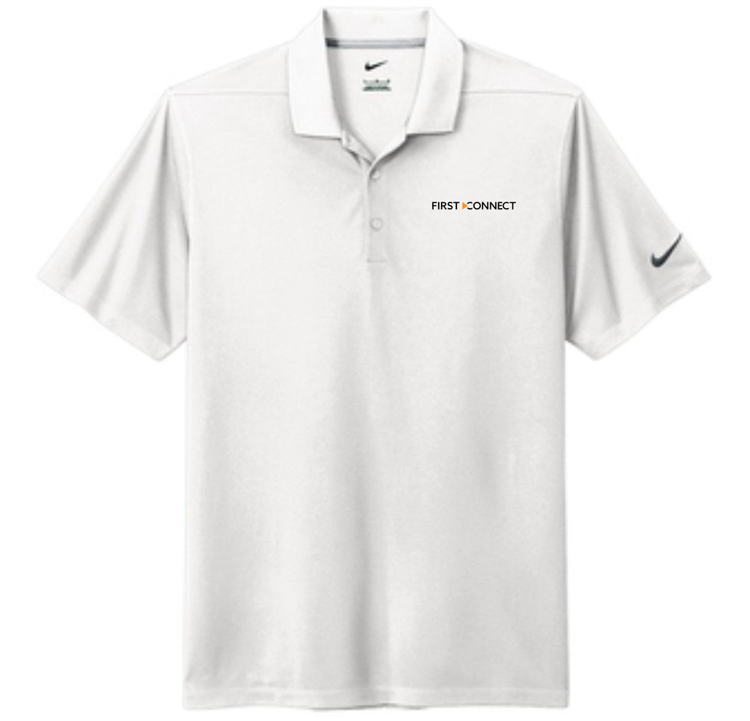 First Connect Nike Men's White Polo
