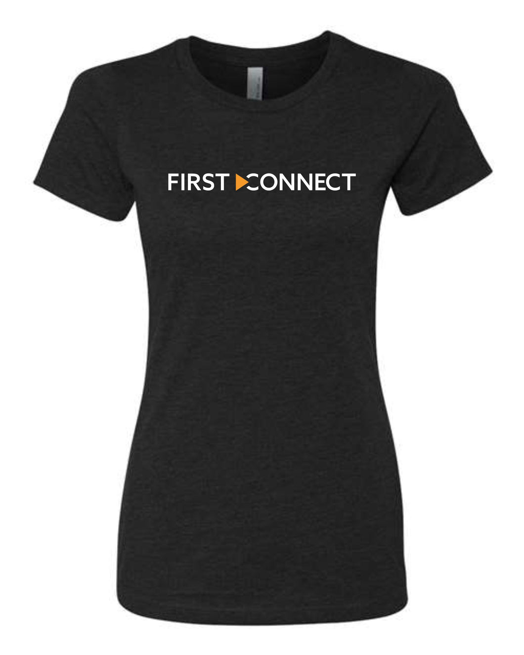 First Connect Women's Black T-Shirt